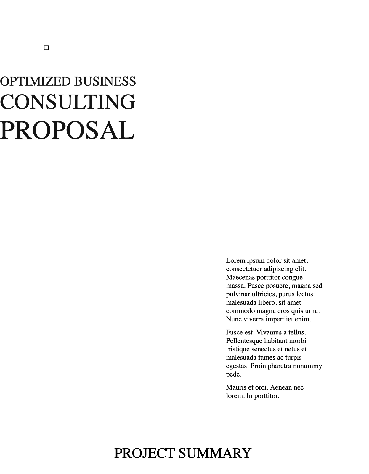 Professional Business Proposal Template preview
